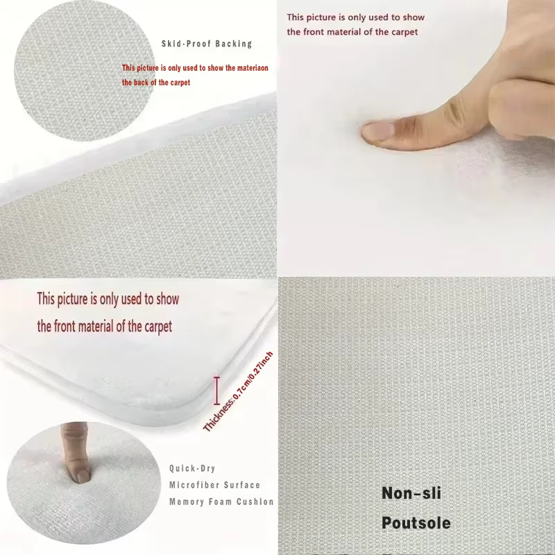 VIKAMA tapis imperméable scandinave antibactérien résistant aux taches épices imprimé Machine lavable