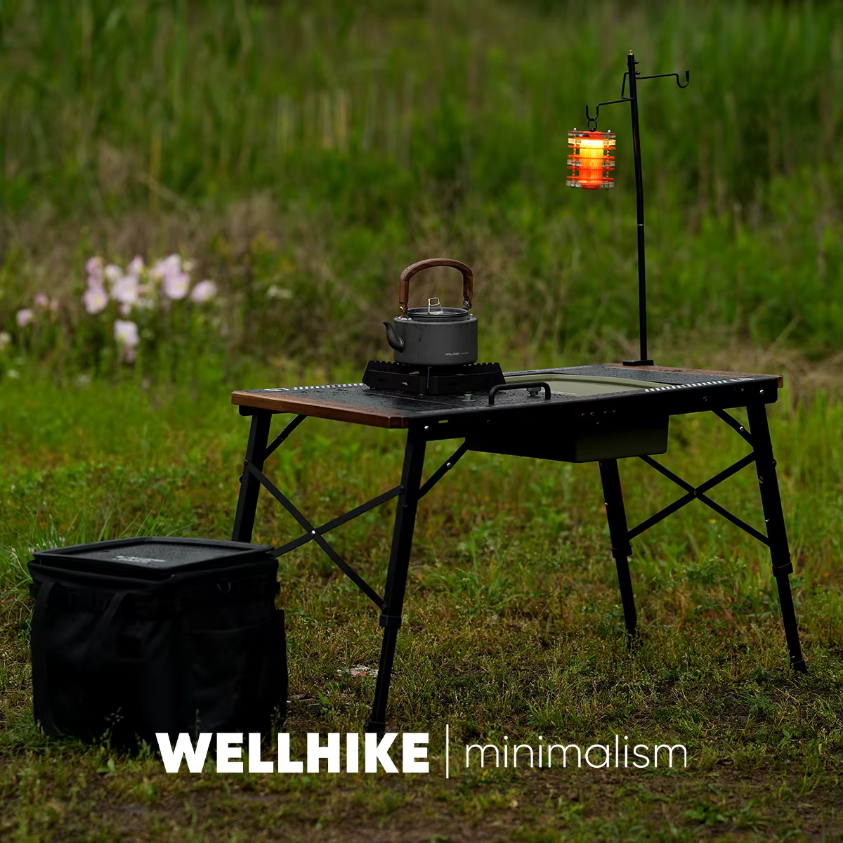 WELLHIKE Boîte de rangement IGT 1 unité extérieure et plateau à thé : portable, rangement de grande capacité, table de lavage des légumes, polyvalente nous