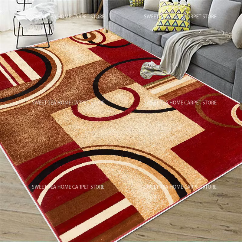 Tapis en peluche de grande surface pour salon