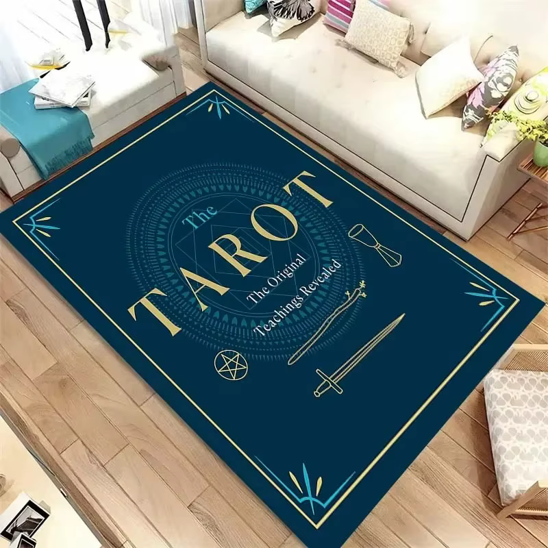 Tapis de sol motif tarot, décoration de porte, maison, salon