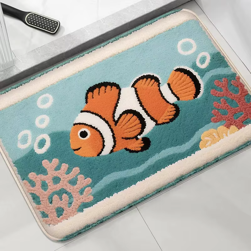 Tapis de sol antidérapant pour salle de bain