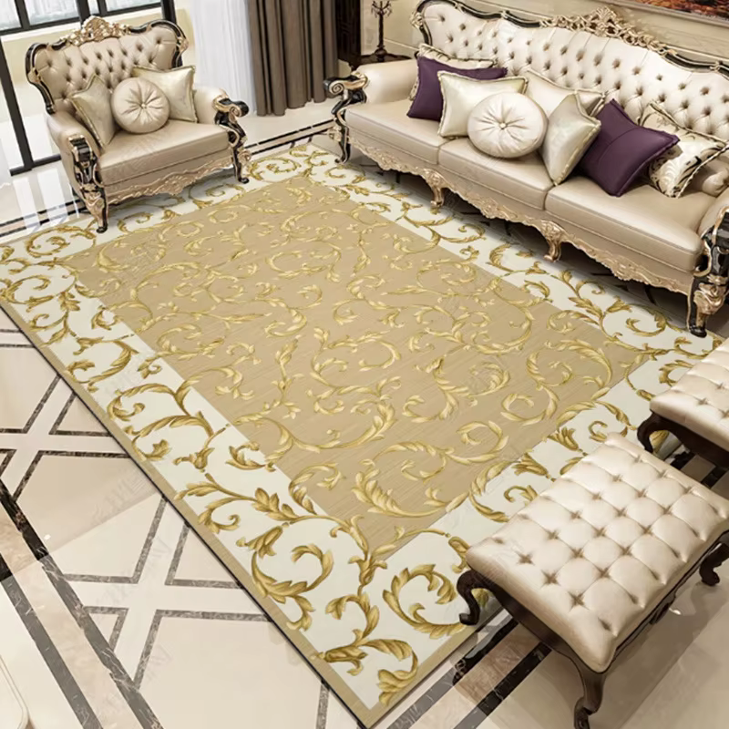 Tapis doux brodés personnalisés pour salon