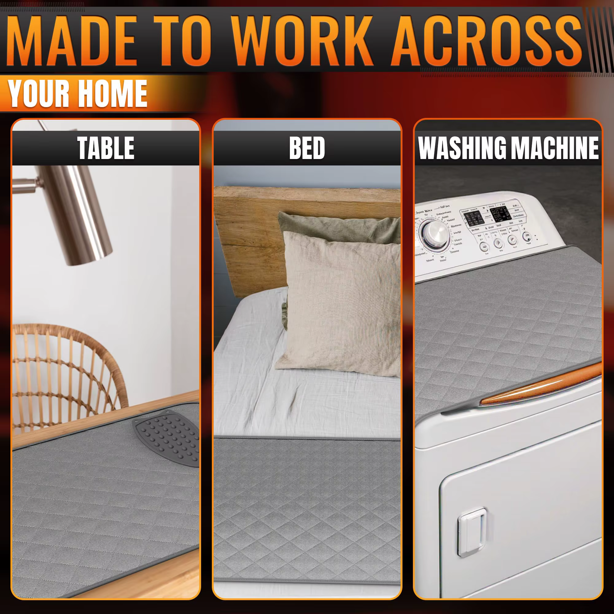 Tapis de repassage pliables portables