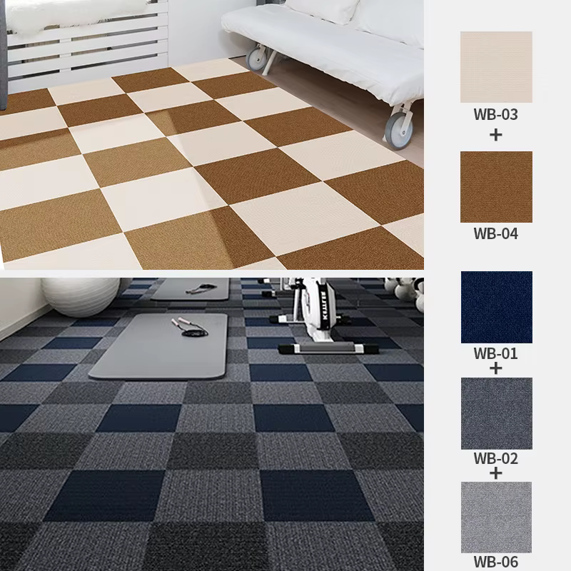 20 pièces tapis moderne 30x30cm couture couleur salon Table basse