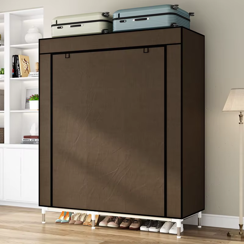 Armoire Portable avec 6 Étagères Suspendues