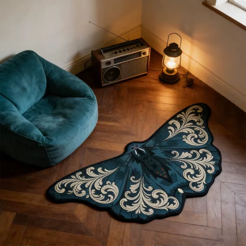 VIKAMA – tapis papillon de forme spéciale
