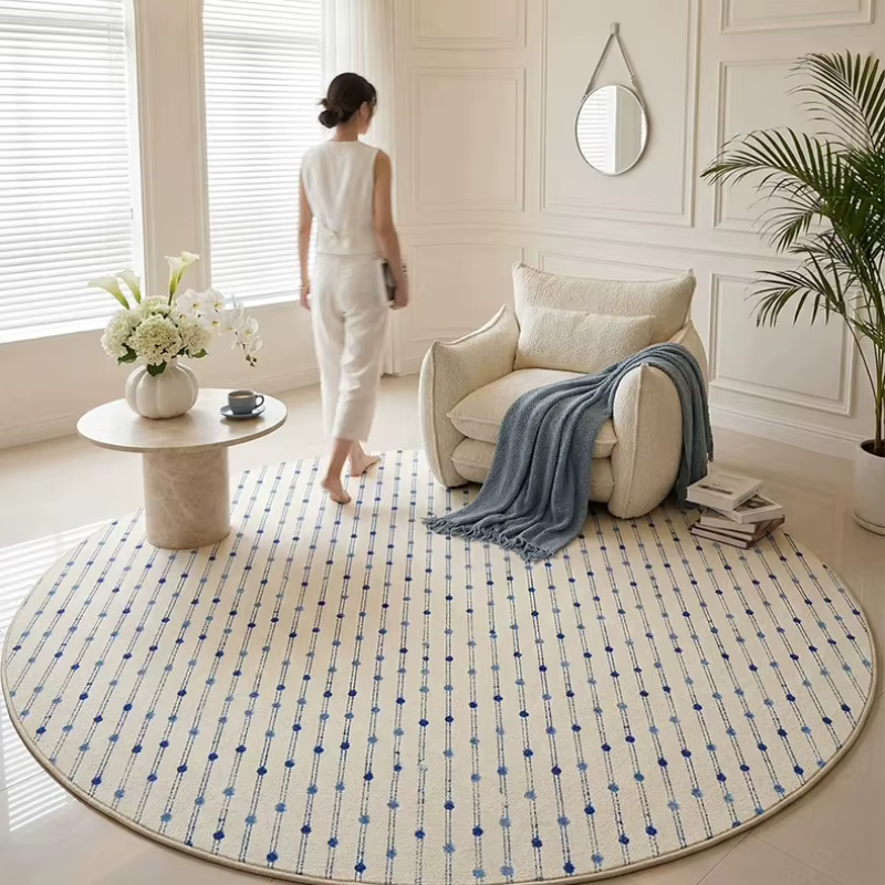 Tapis rond de style moderne pour la décoration du salon