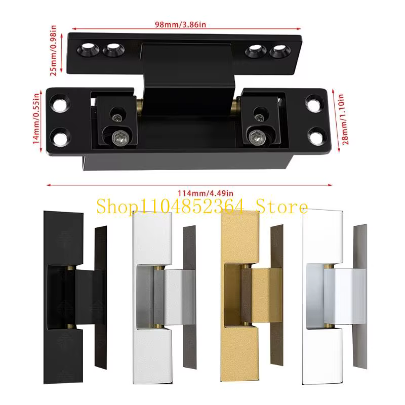 Charnières réglables 652F pour armoire, charnières porte cachées à fermeture silencieuse