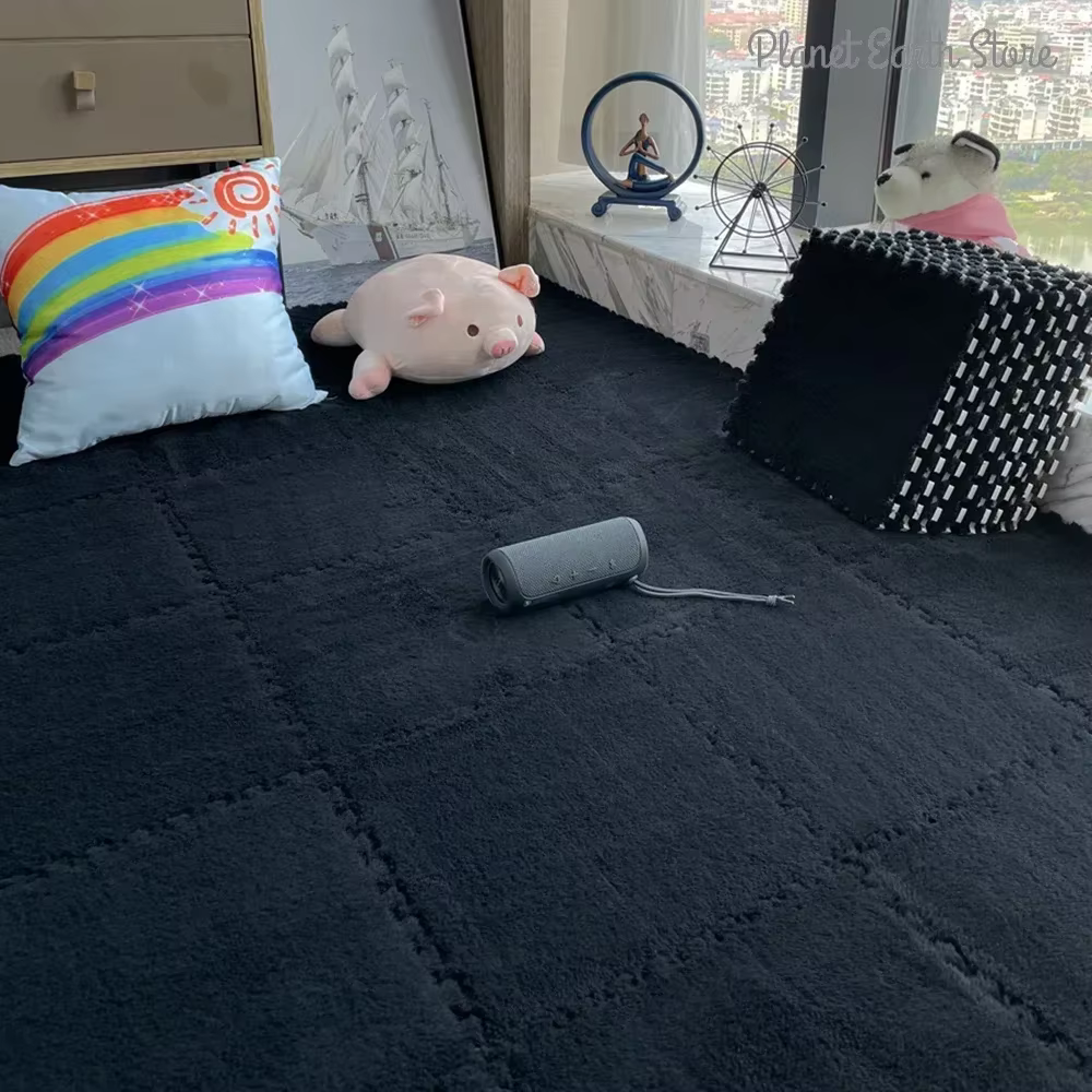Tapis de jeu en peluche douce pour enfants