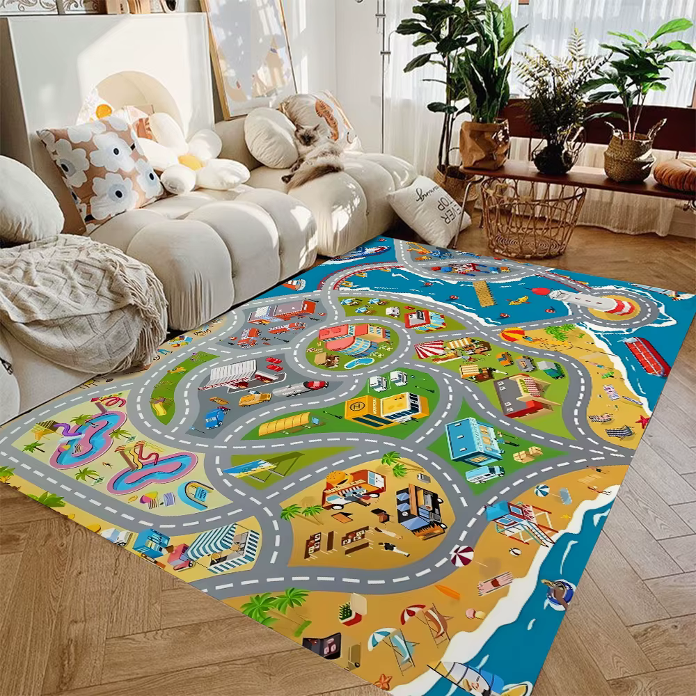 Tapis de jeu de voiture pour garçons et filles