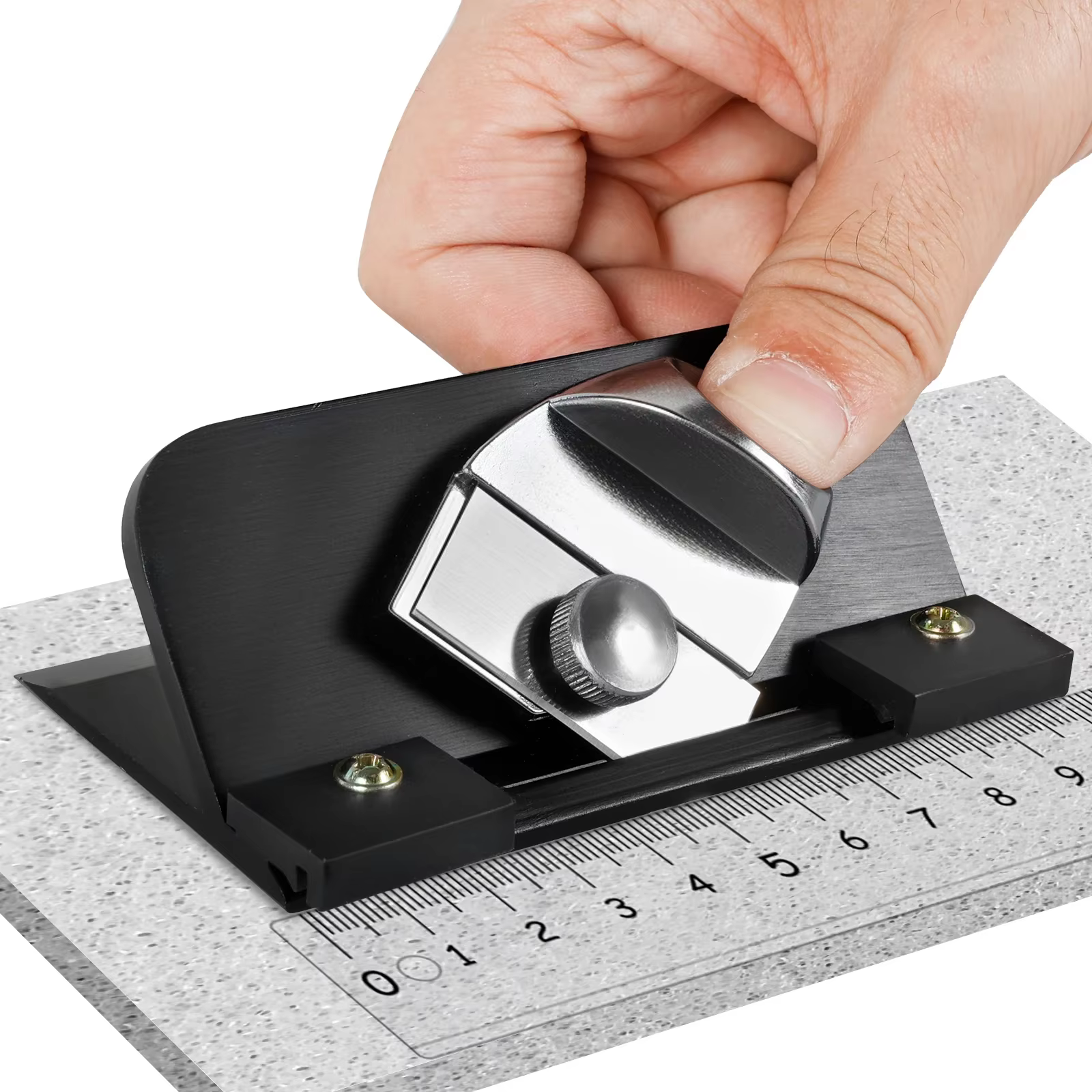 Coupe-tapis rétractable 45 ° Cutter à lame biseautée pour carton de passe-partout