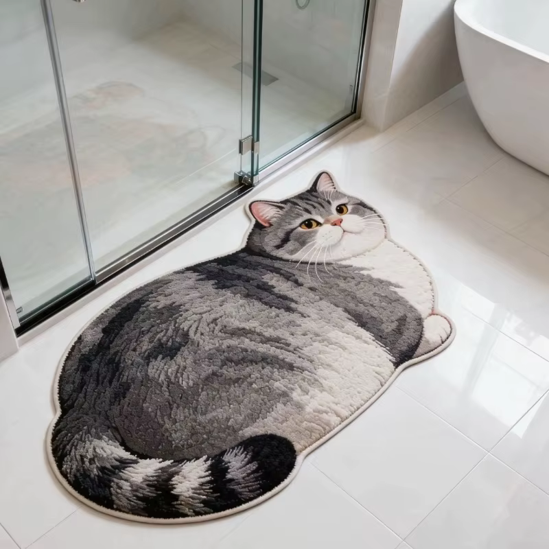 Tapis en peluche doux et moelleux pour chambre à coucher