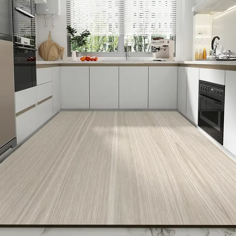 Tapis de cuisine imperméable en cuir