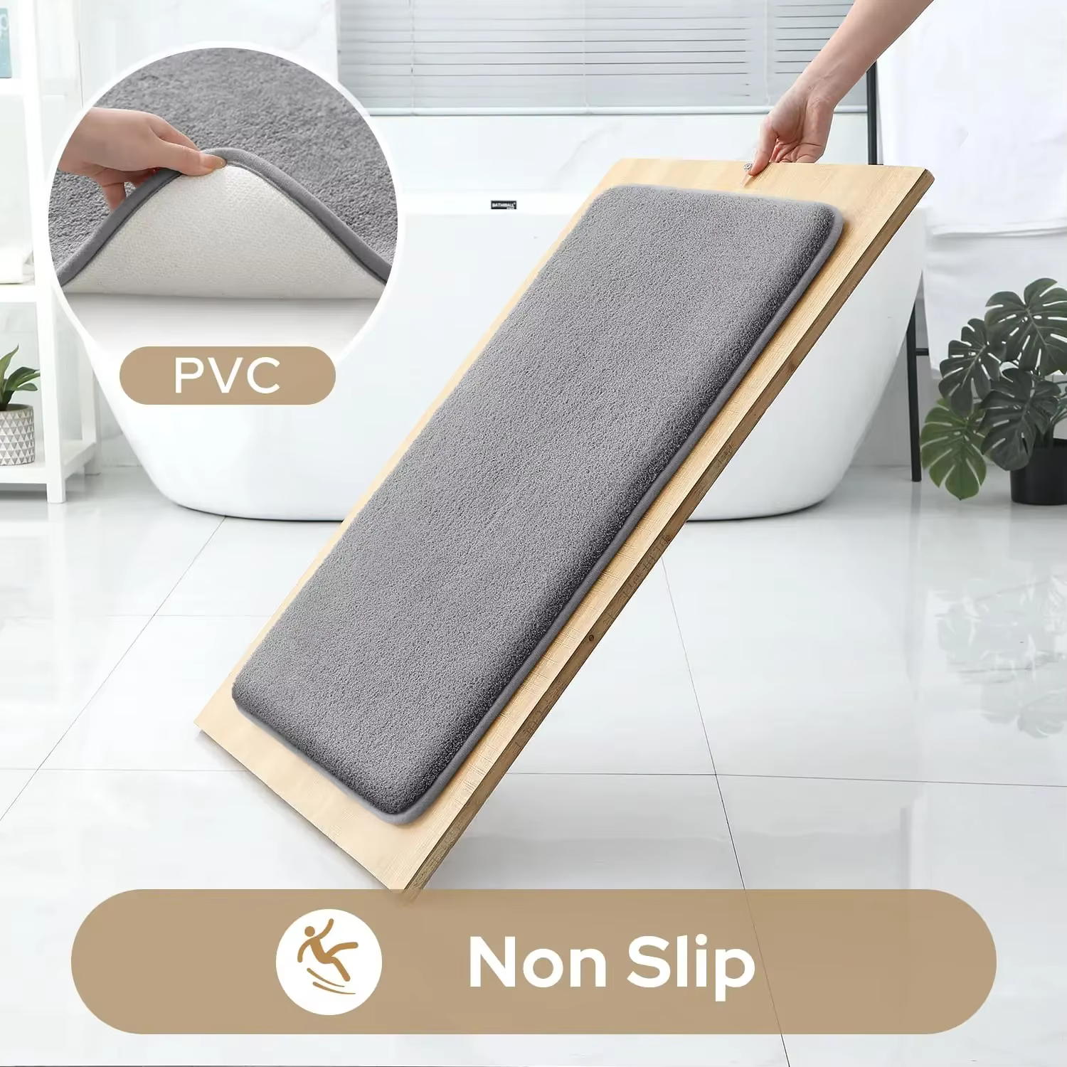 Tapis éponge imperméable non ald