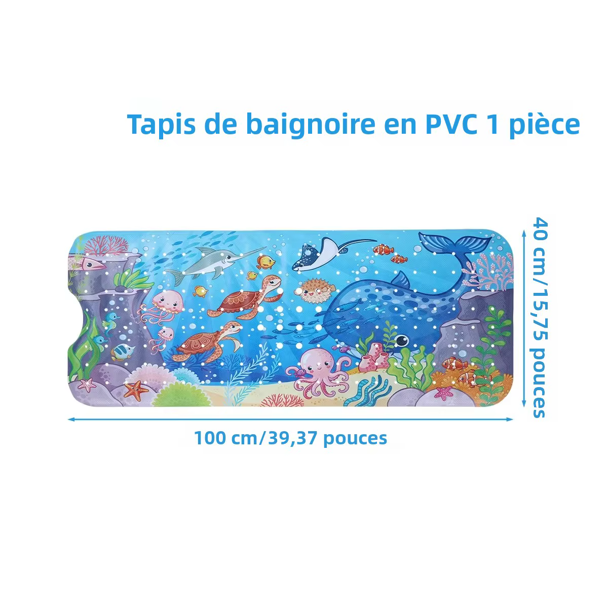 1pc tapis de bain pour bébé pour baignoire