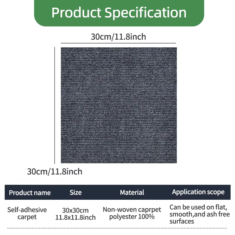 10 pièces tapis carrelage autocollant adhésif autocollants
