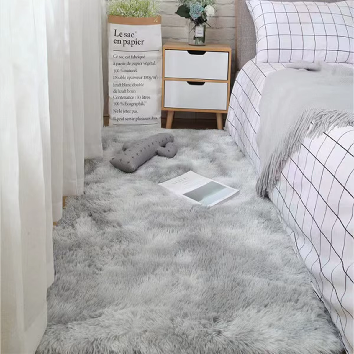 Tapis doux pour chambre à coucher