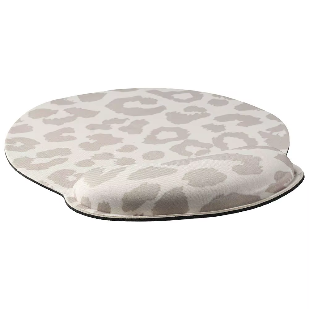 Tapis de souris léopard imperméable, gris Gel, Base ergonomique antidérapante, pour le bureau
