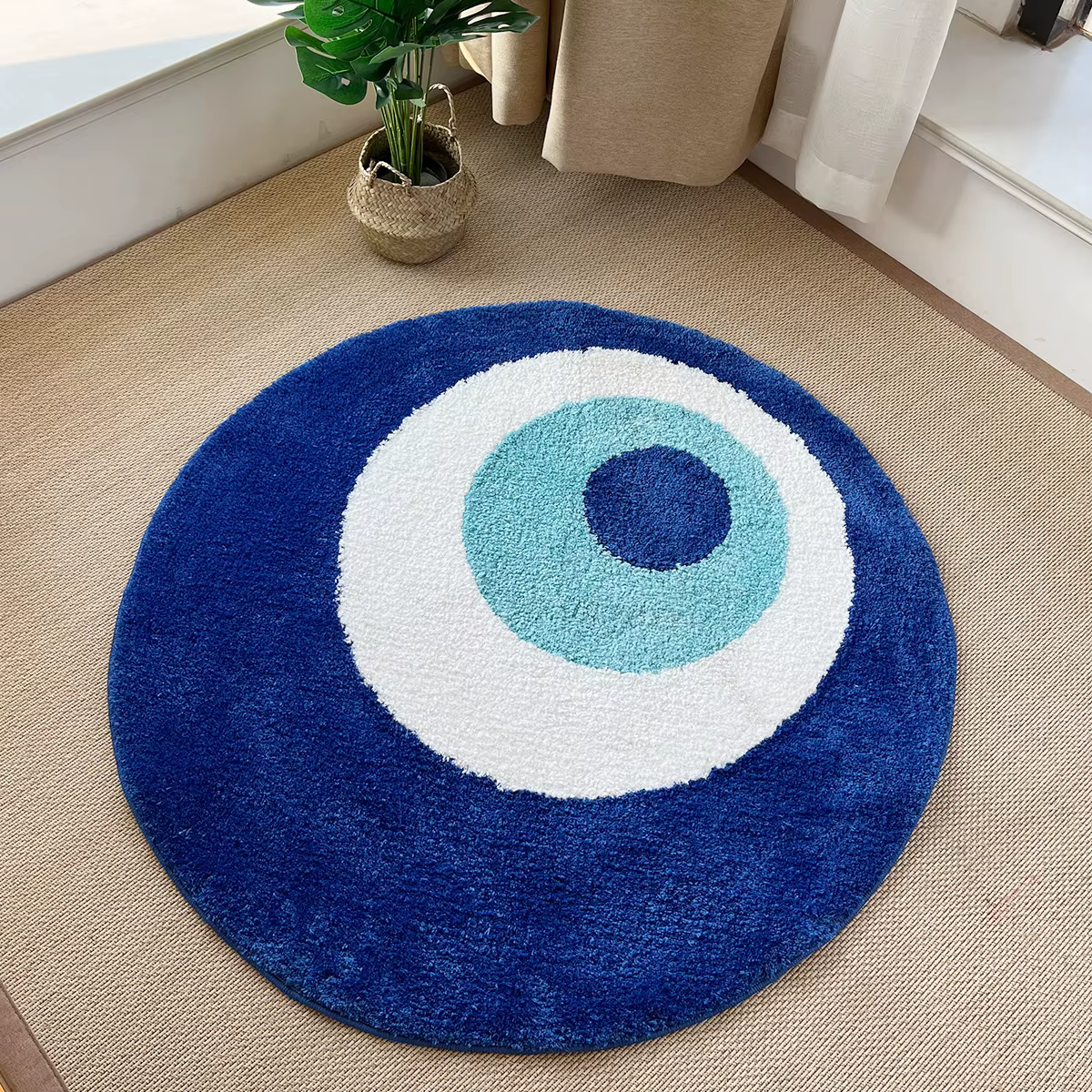 Tapis minimaliste Evil Eye Lea
