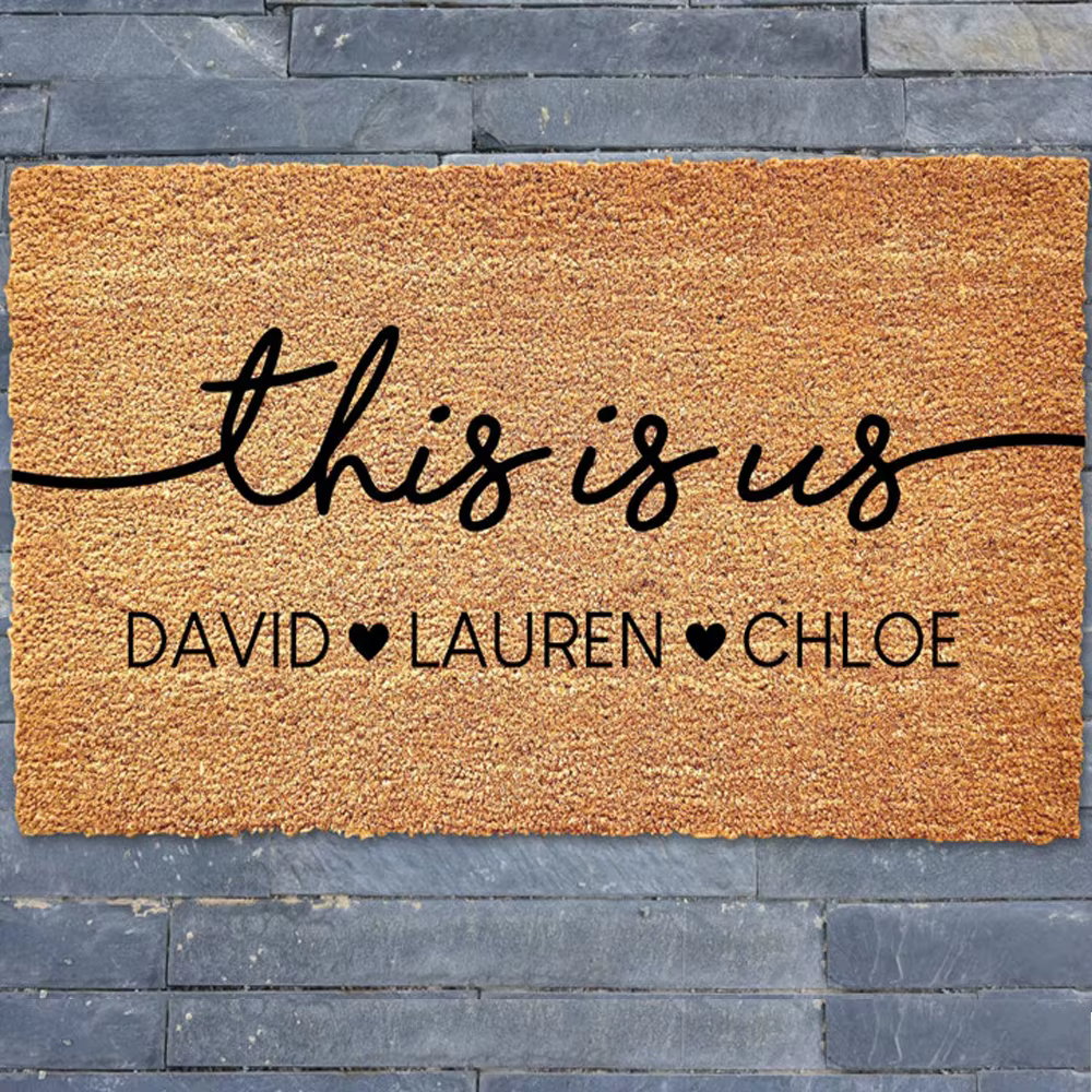 Tapis de porte personnalisé tendance avec copie personnalisée