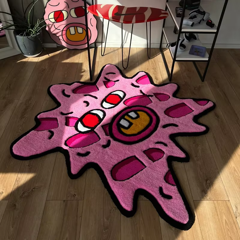 Tapis antidérapants en peluche pour vestiaire de salle d'étude Simple