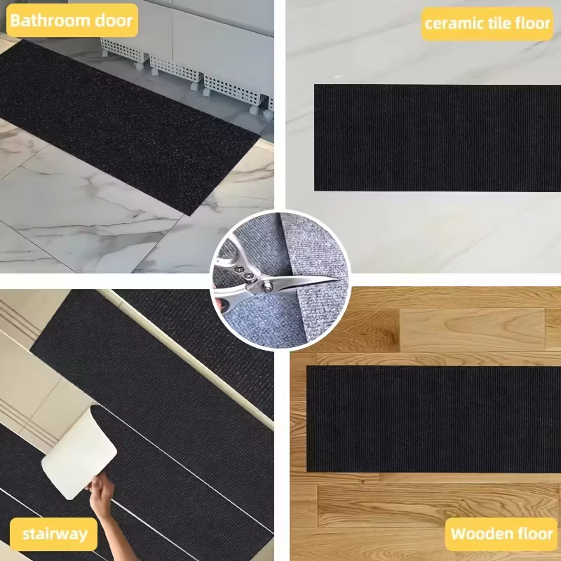 1PC 20x80cm Tapis antidérapant pour marches d'escalier