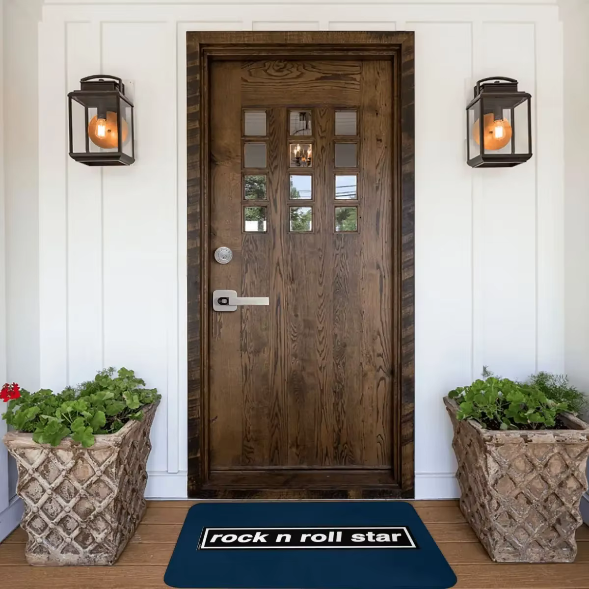 Rock N Roll Star OASIS Band Tribute Doorvirus, Polymère de sol en polyester, Tapis de coussin, Tapis d'entrée de cuisine, Tapis de maison, FootSub non ald