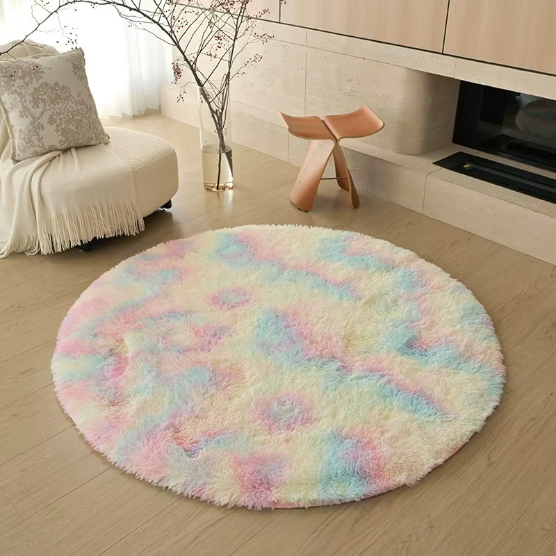 VIKAMA Ins Tapis rond blanc