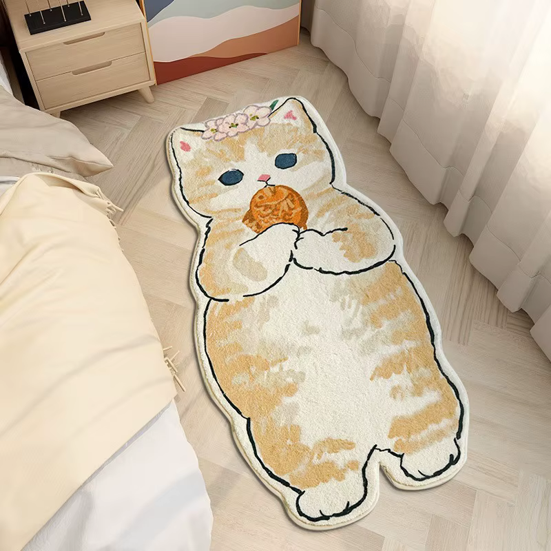 Tapis de chevet antidérapant pour chambre à coucher