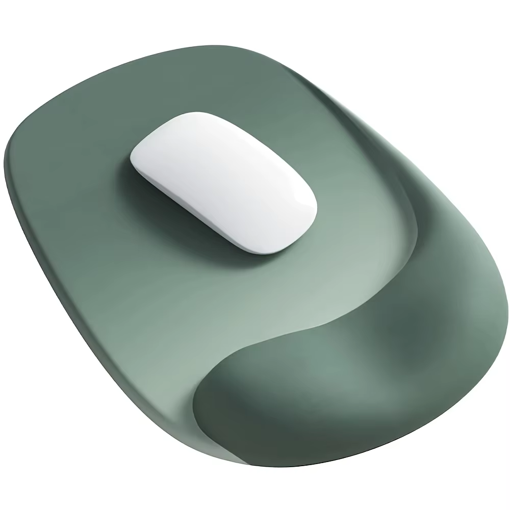 Tapis de souris ergonomique avec support de poignet en gel – Tissu Lycra de qualité supérieure, antidérapant, parfait pour ordinateurs portables et ordinateurs de bureau, idéal pour le bureau