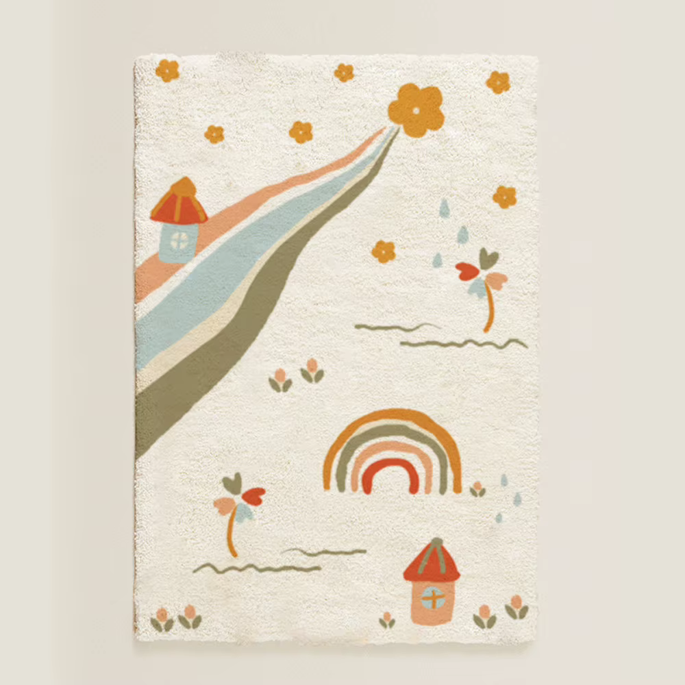 Tapis de sol en peluche doux et confortable pour la maison