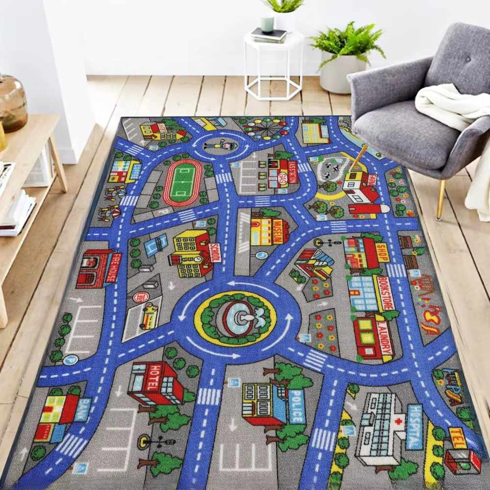Tapis de jeu de route de circulation pour enfants