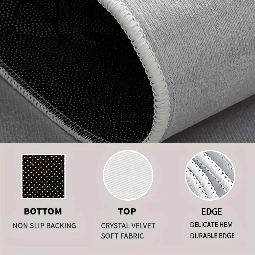 Tapis d'entrée simple antidérapant pour porche, tapis de sol tricolore lavable pour intérieur et extérieur, décoration de la maison