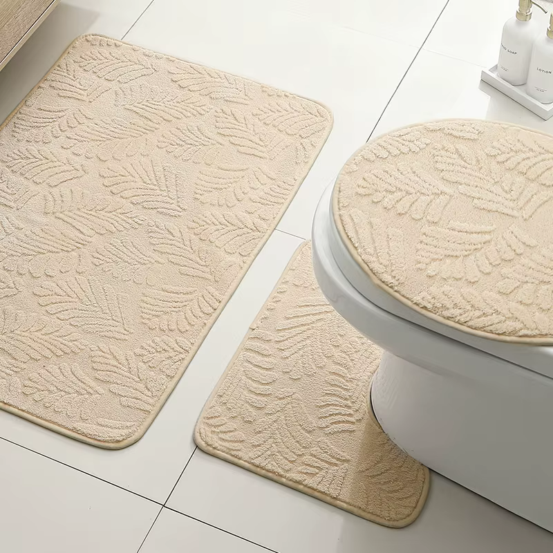 3 pièces de tapis d'intérieur en peluche douce