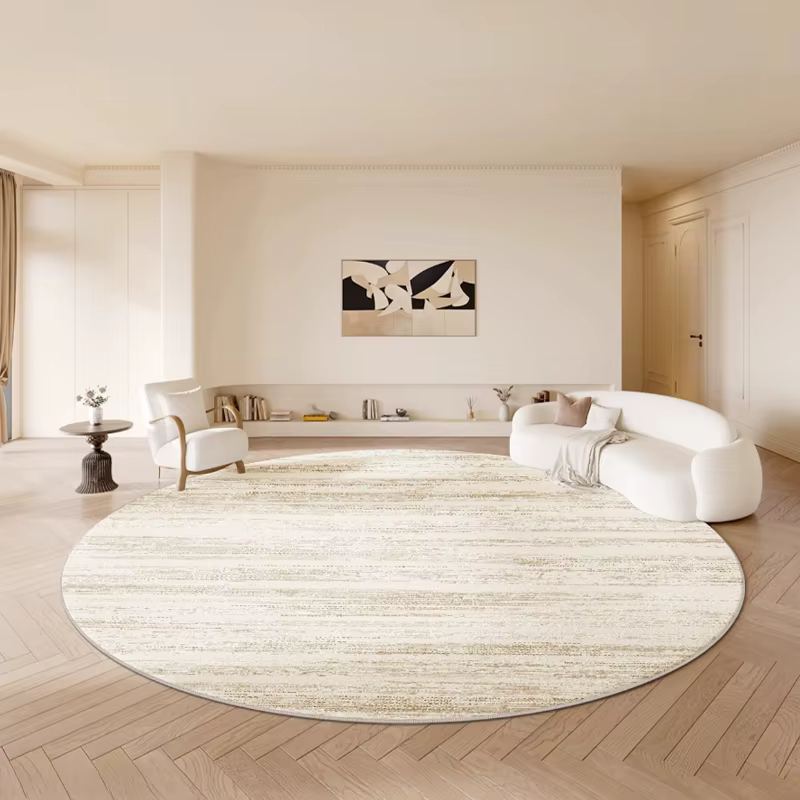 Tapis de salon rond de grande surface
