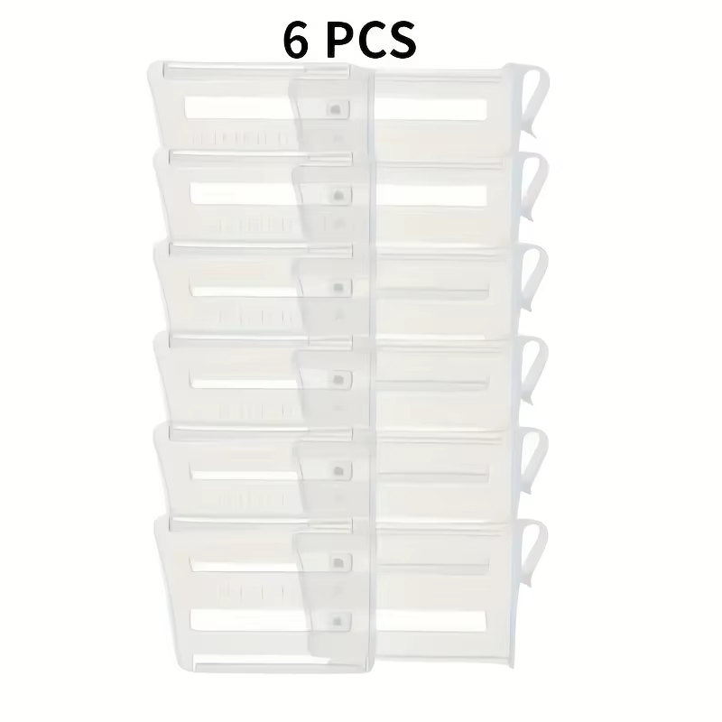 Séparateur d'espace pour réfrigérateur réglable 6/12 – Organisateur extensible pour boissons et sauces – Maximisez le stockage du réfrigérateur, organisé bien