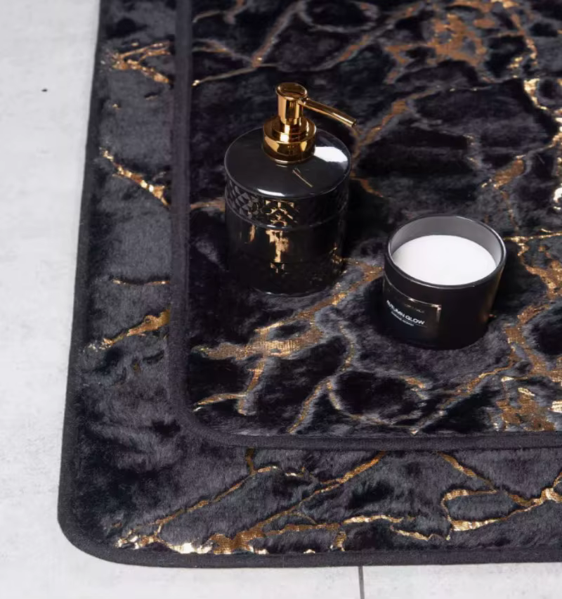 Tapis de salle de bain en marbre
