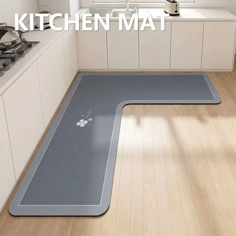 Tapis de cuisine de luxe en forme de L