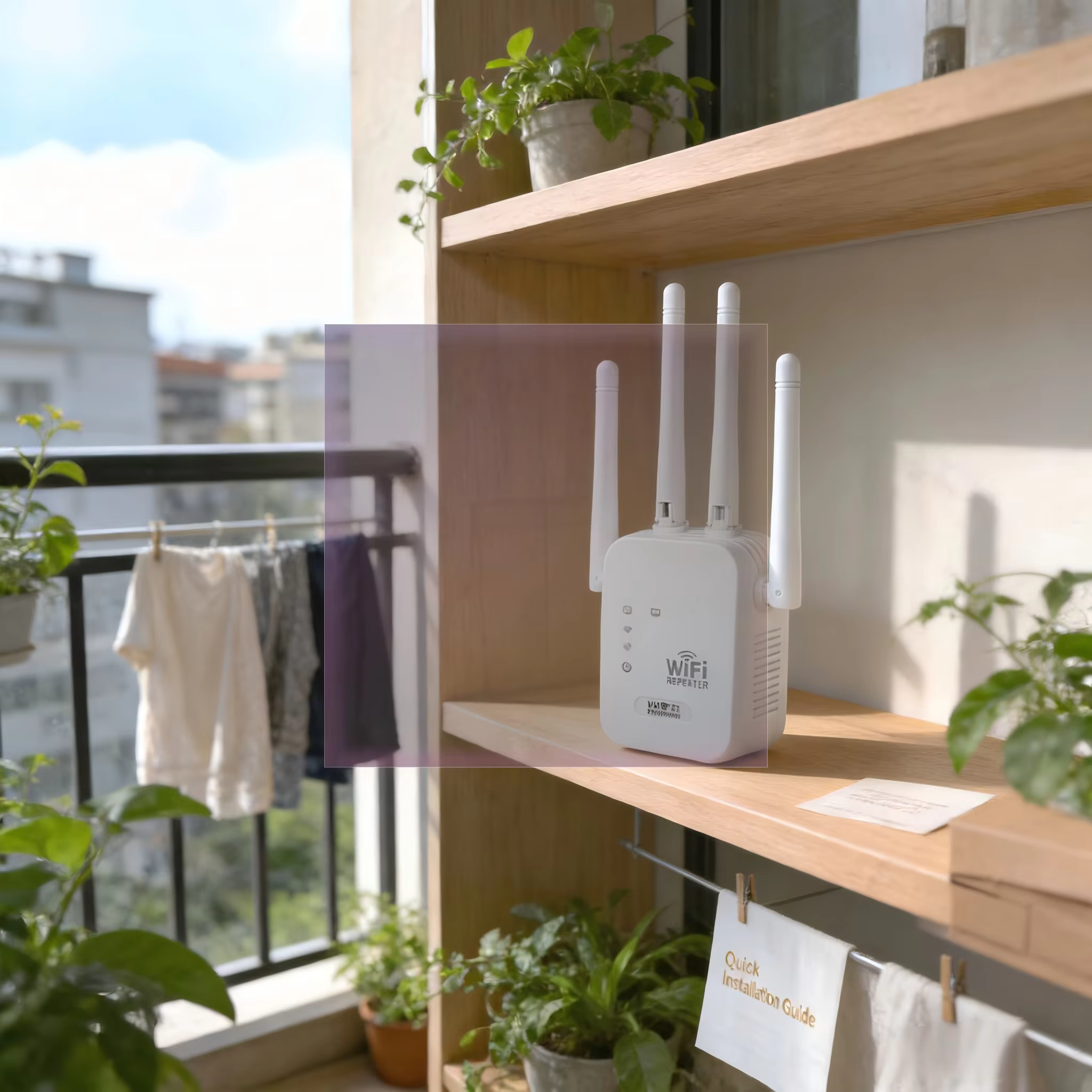 Répéteur WiFi sans fil 300 Mbps, routeur de signal 2,4 G, 802.11N, amplificateur WiFi longue portée, amplificateur WiFi