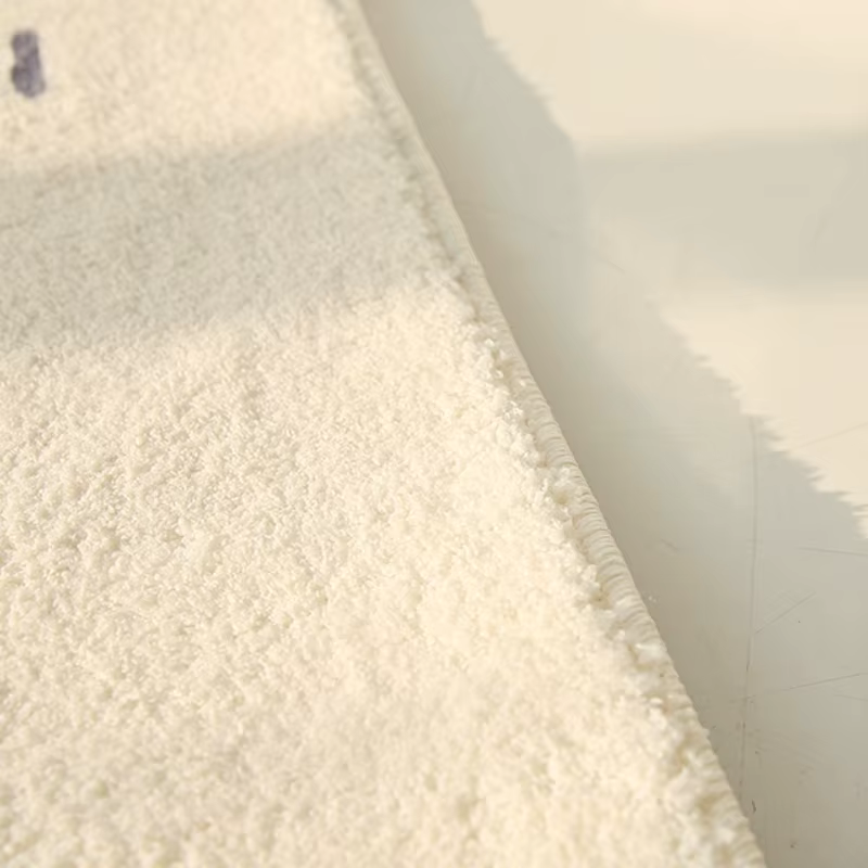 Tapis de sol épais et lavable de Style crème pour chambre à coucher