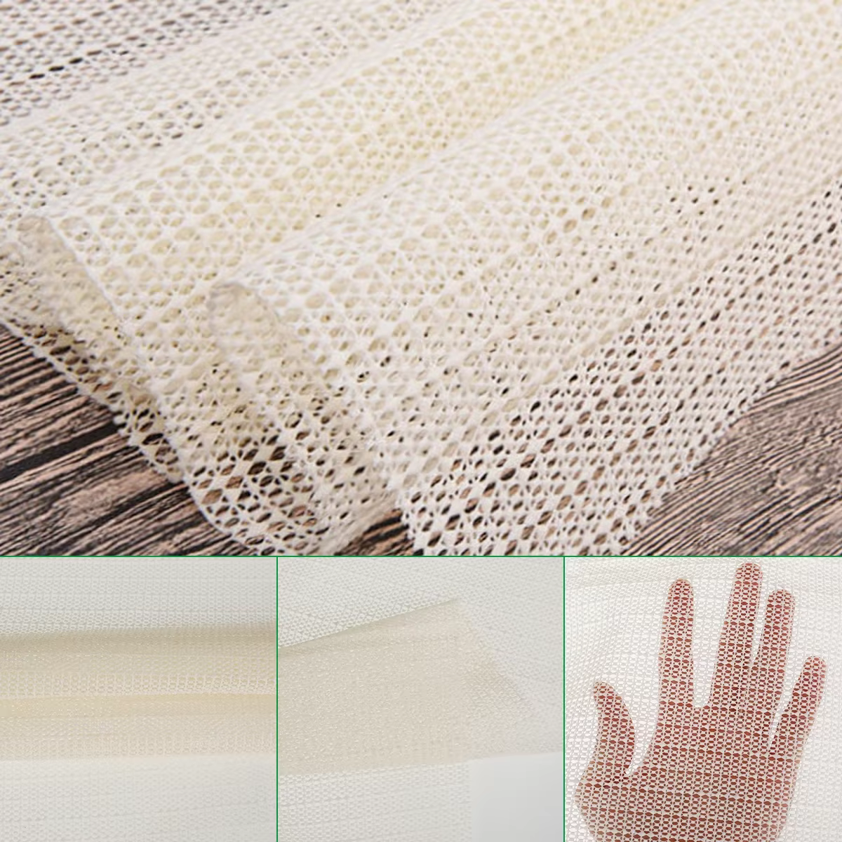 Sous-couche antidérapante pour tapis, fixateur de tapis, sous-couche multi-usages, tapis antidérapant en maille pour sols durs et coussins