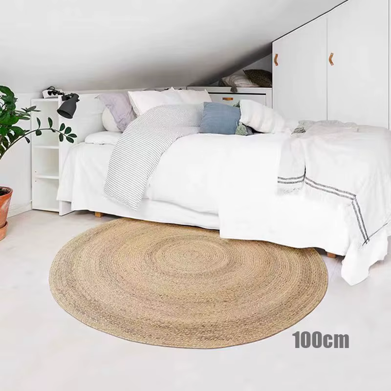 Tapis ronds en rotin 100% de paille