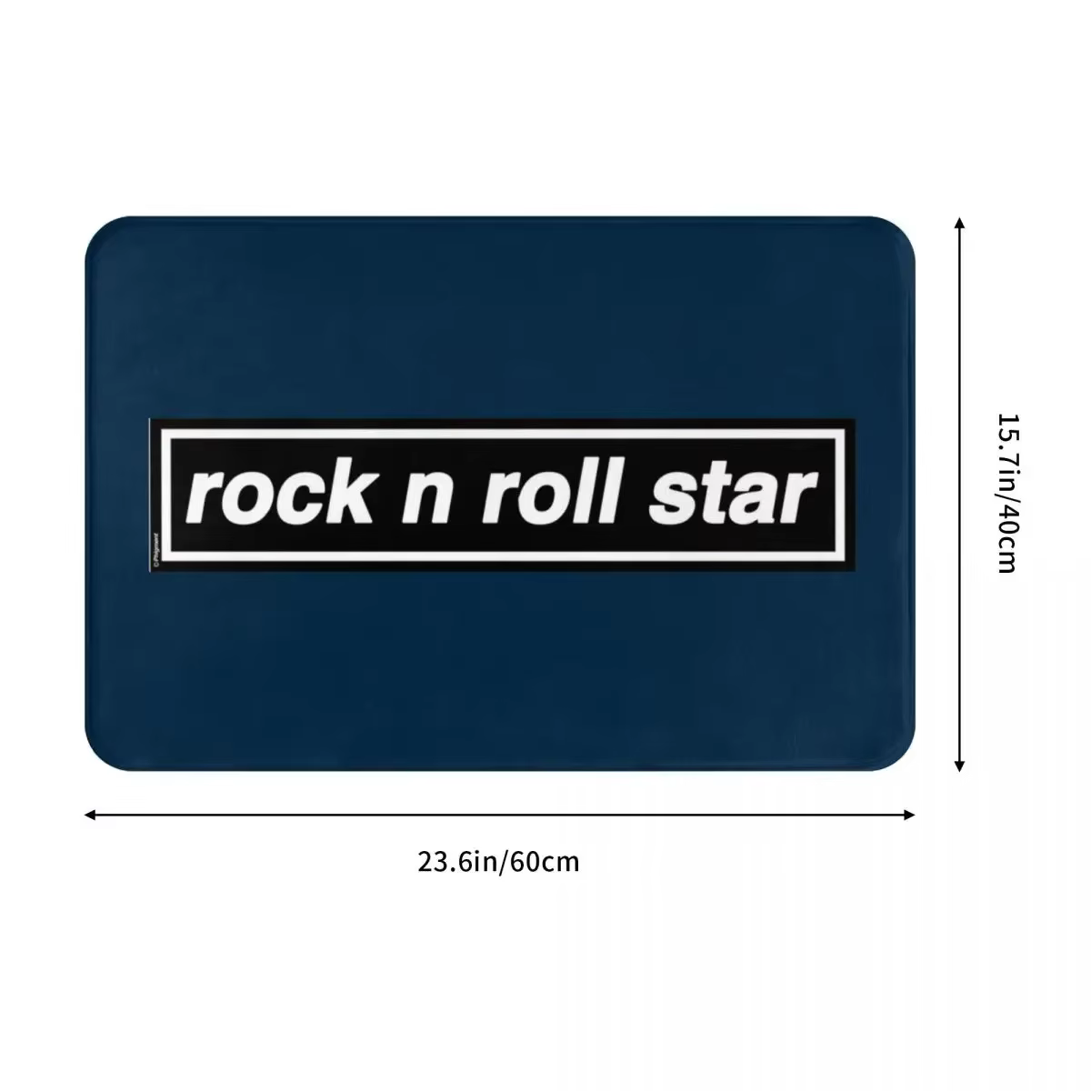 Rock N Roll Star OASIS Band Tribute Doorvirus, Polymère de sol en polyester, Tapis de coussin, Tapis d'entrée de cuisine, Tapis de maison, FootSub non ald