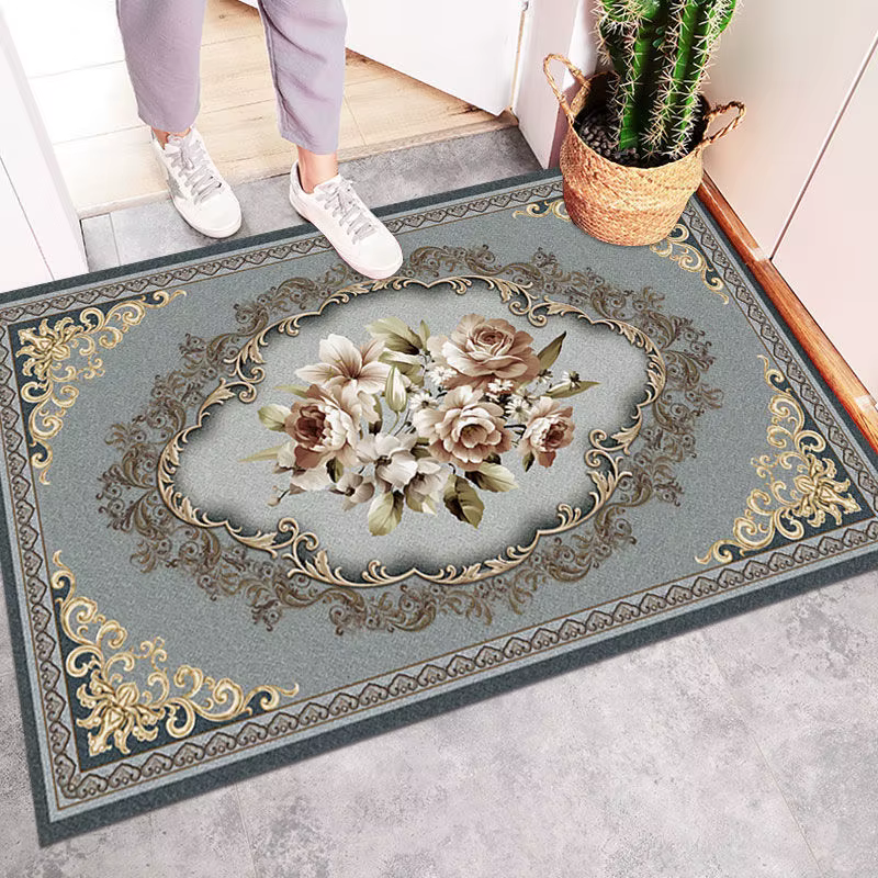 Tapis à motif Floral Mandala Rose bohémien