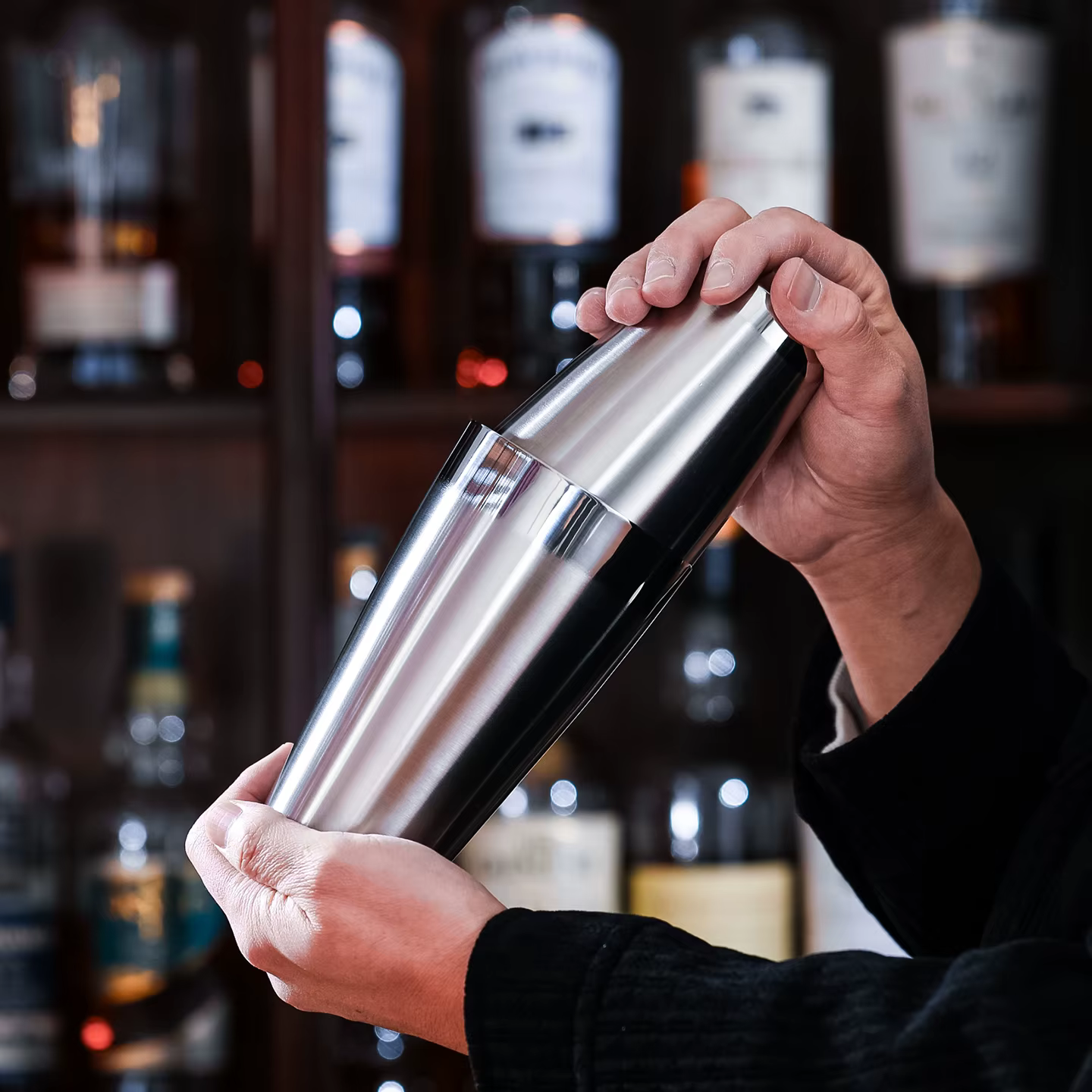 SK001 CRISON Shaker Boston givré pour mélange de cocktails barman mixologiste outil de bar essentiel 24 oz