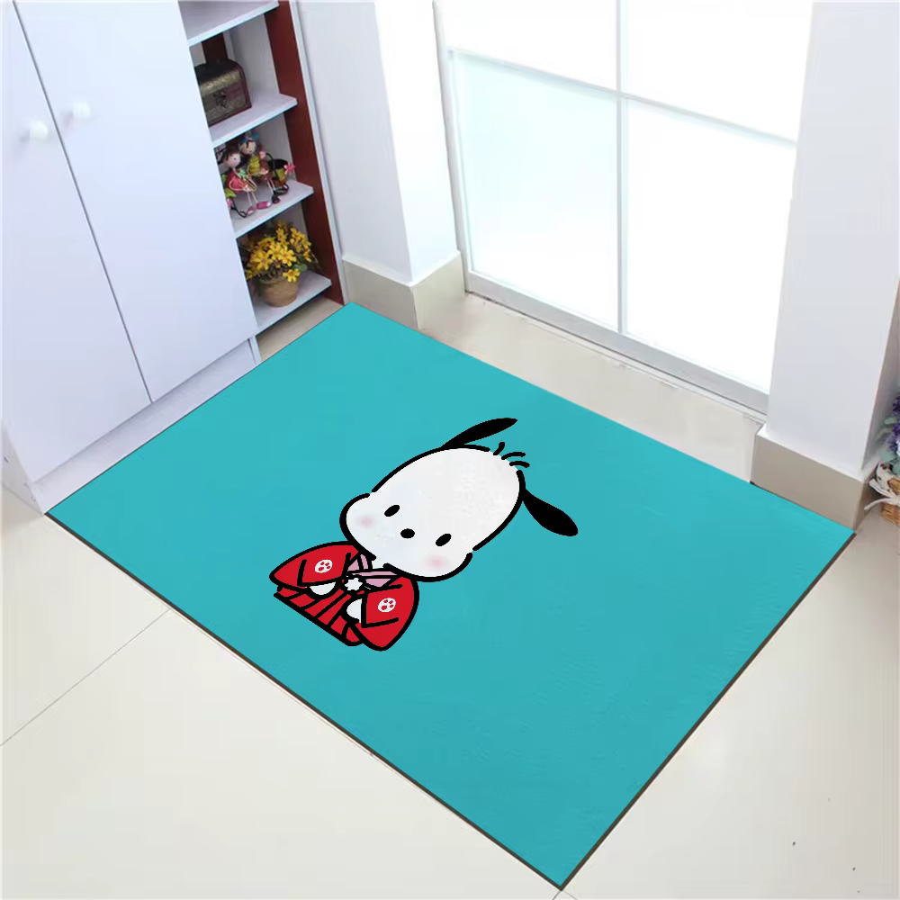 Pochacco-Tapis de sol en polymère kawaii lea pour couloir