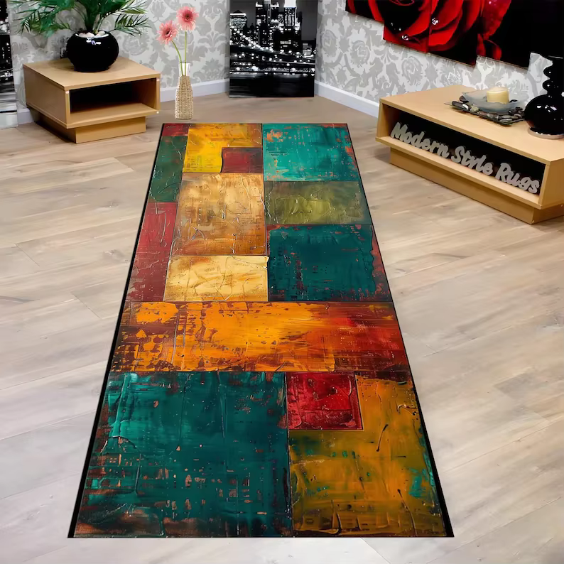 Tapis de couloir rouge orné lavable antidérapant, tapis de bienvenue, tapis de protocole, longueur et taille illimitées