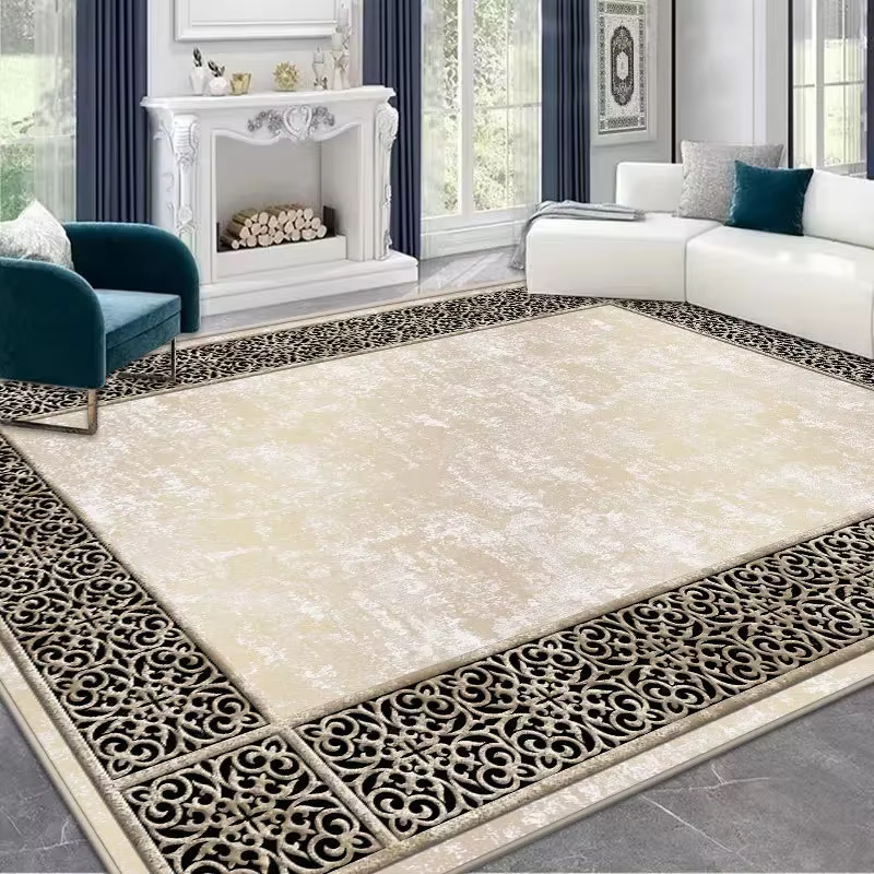 Tapis de luxe léger pour chambre à coucher