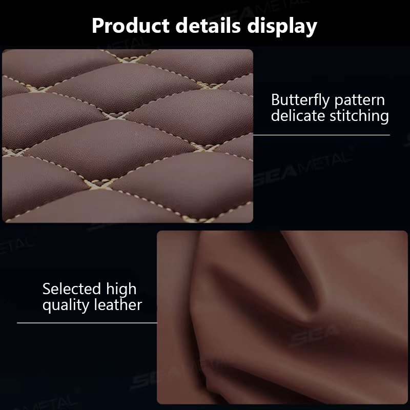 BLALION tapis de sol de voiture 4 pièces universel PU imperméable Auto pied Pad protecteur