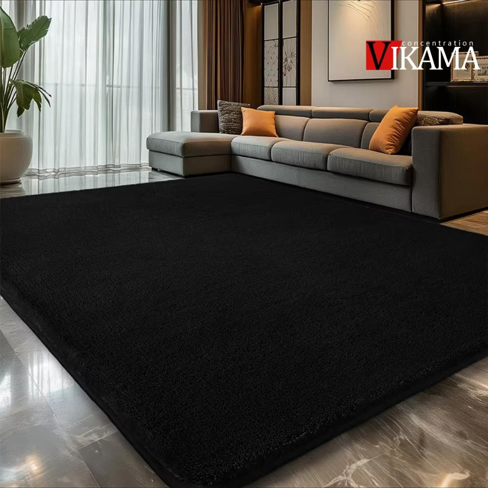 VIKAMA – tapis Shaggy minimaliste de couleur unie
